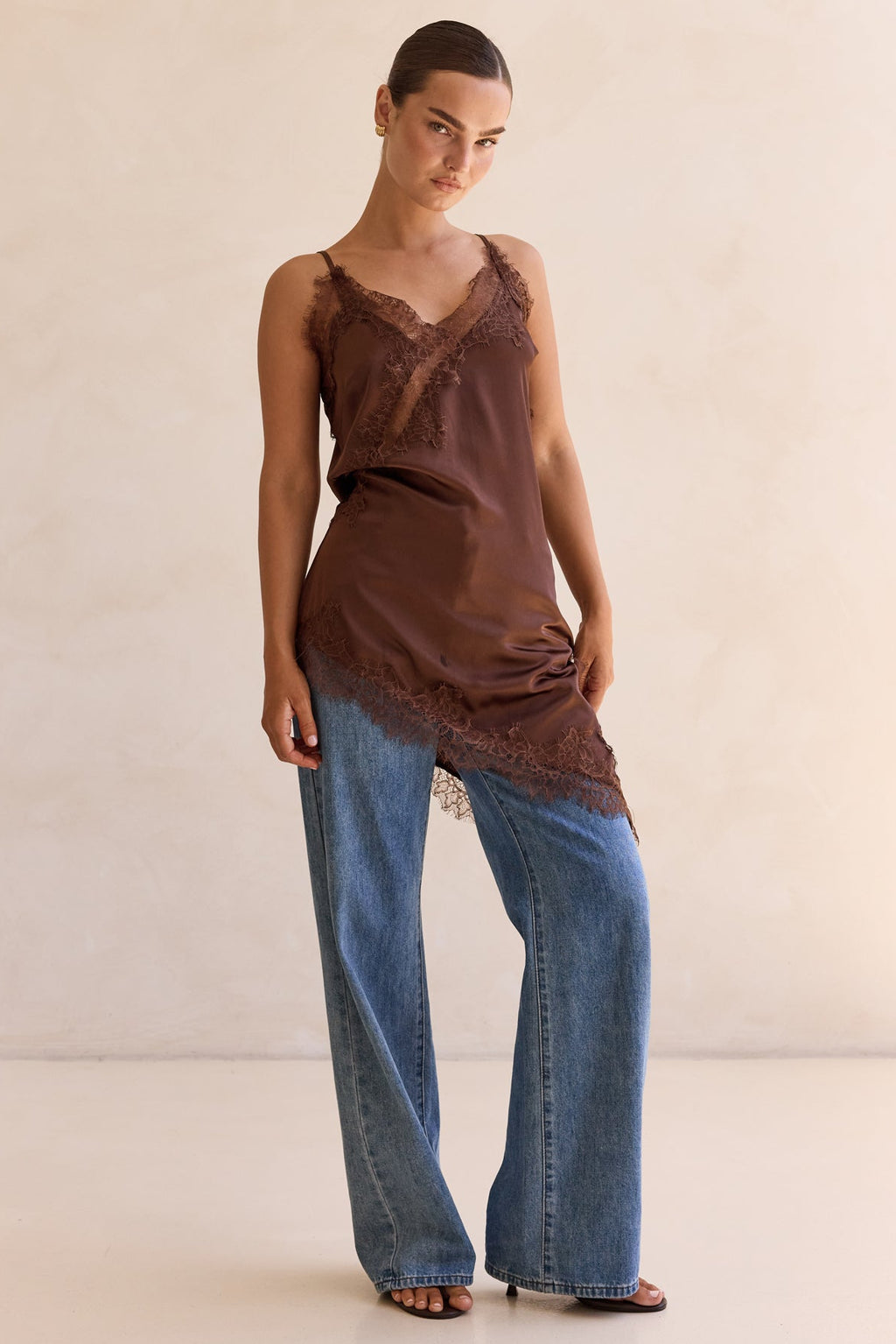 Katrina Asym Top (Chocolate)