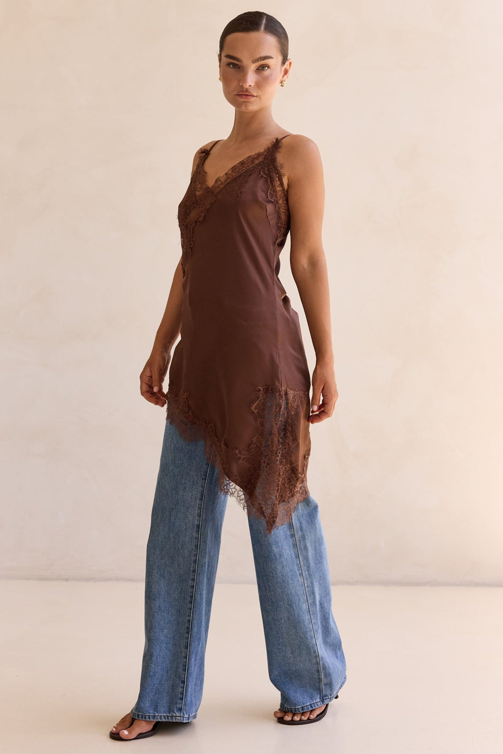 Katrina Asym Top (Chocolate)