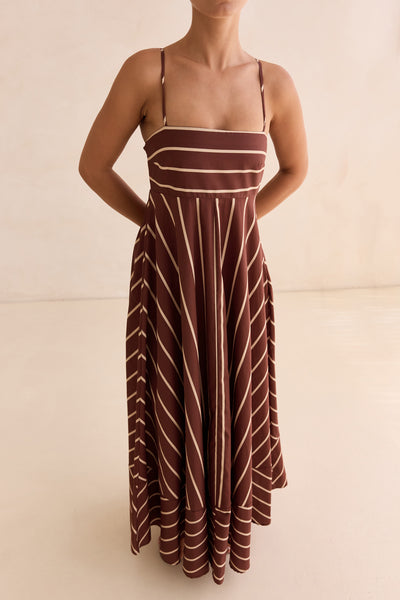 Lori Maxi Dress (Chestnut)