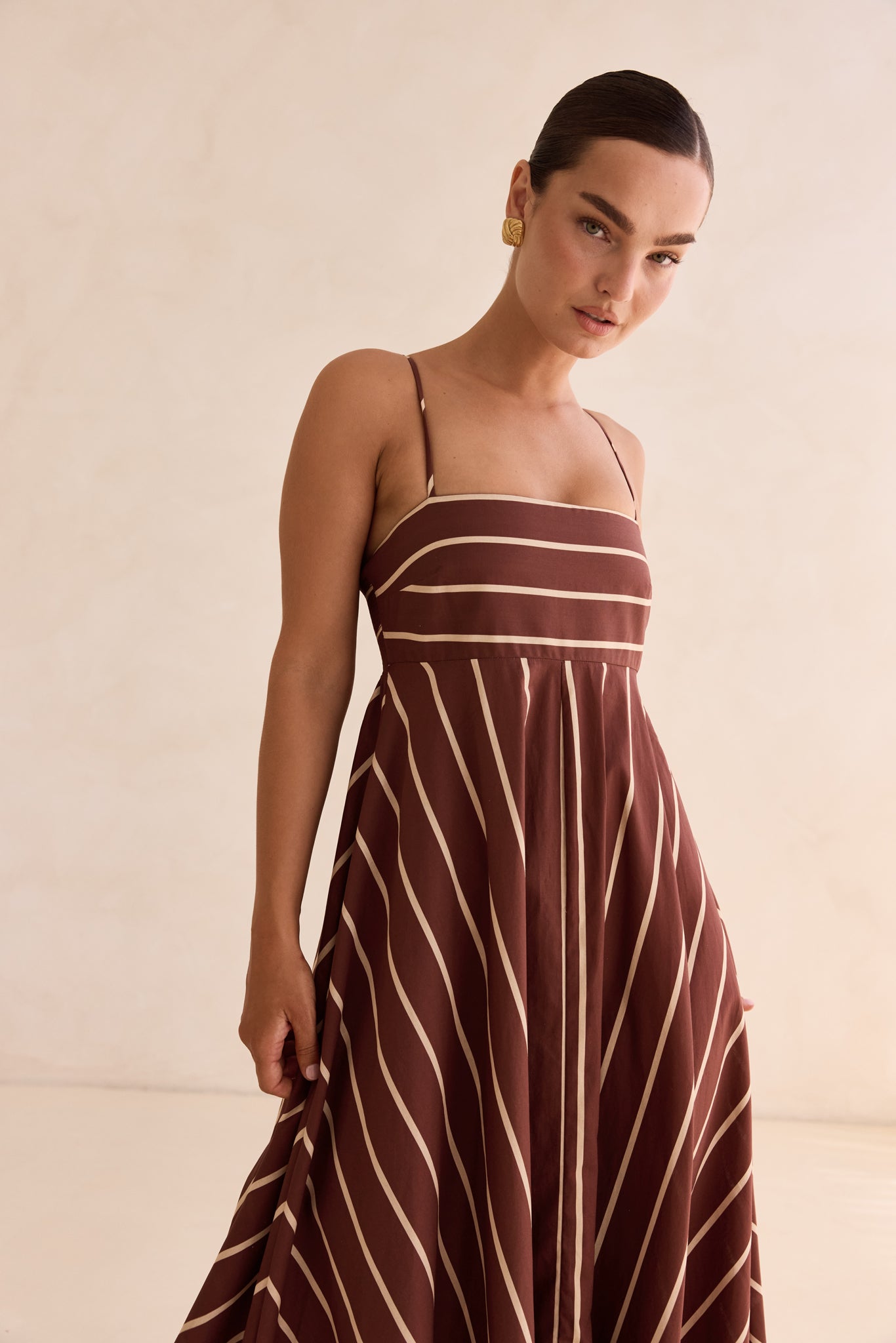 Lori Maxi Dress (Chestnut)