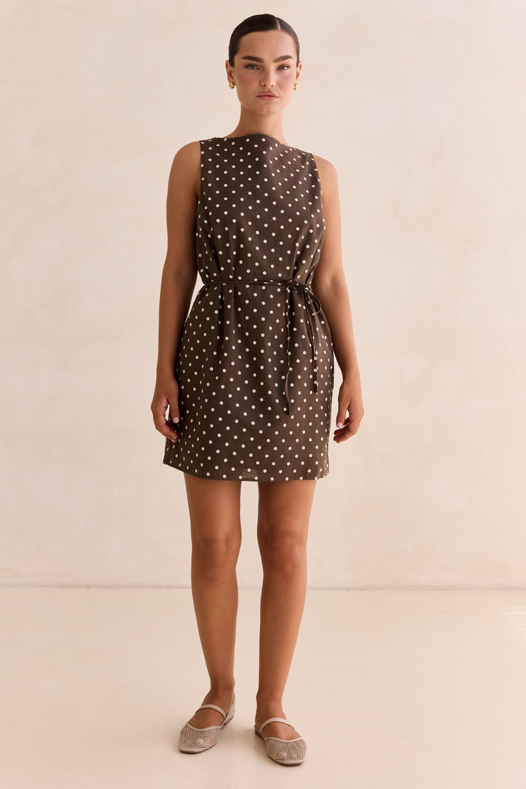 Dune Mini Dress (Chocolate)