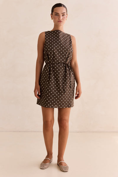 Dune Mini Dress (Chocolate)