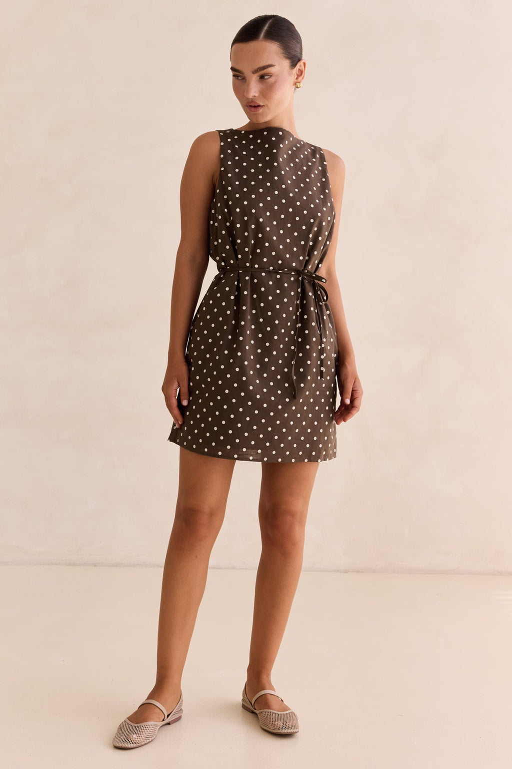 Dune Mini Dress (Chocolate)