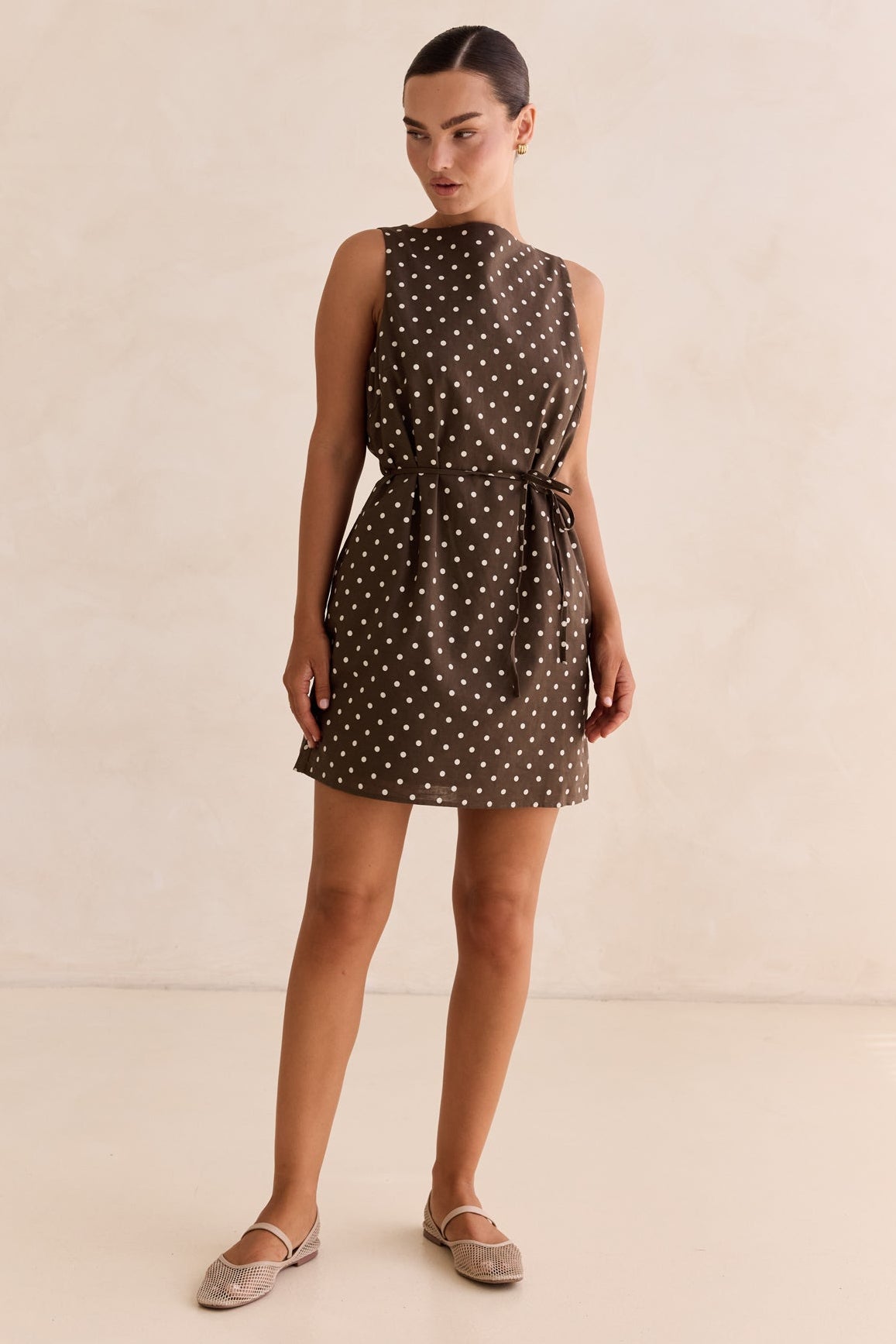 Dune Mini Dress (Chocolate)