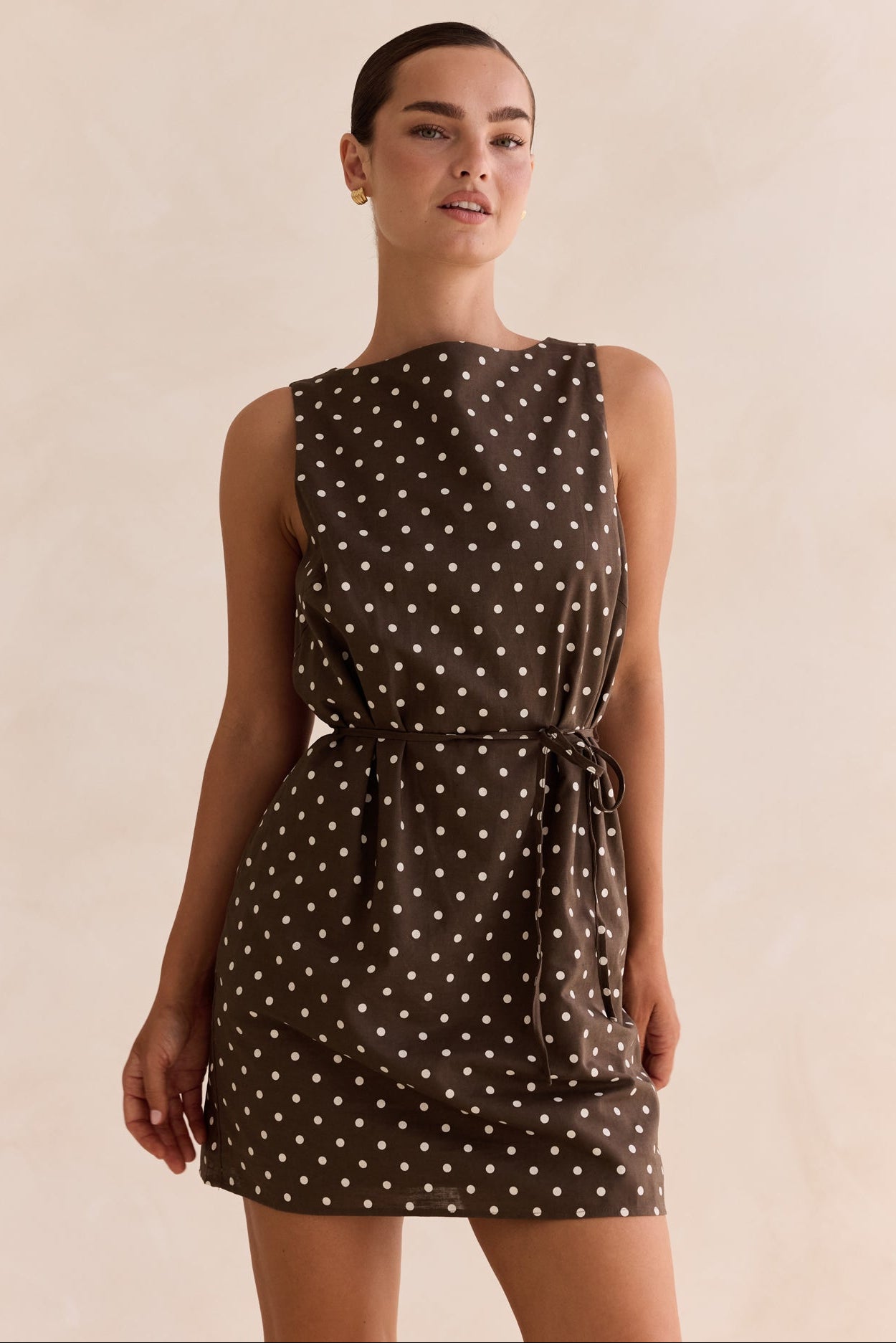 Dune Mini Dress (Chocolate)
