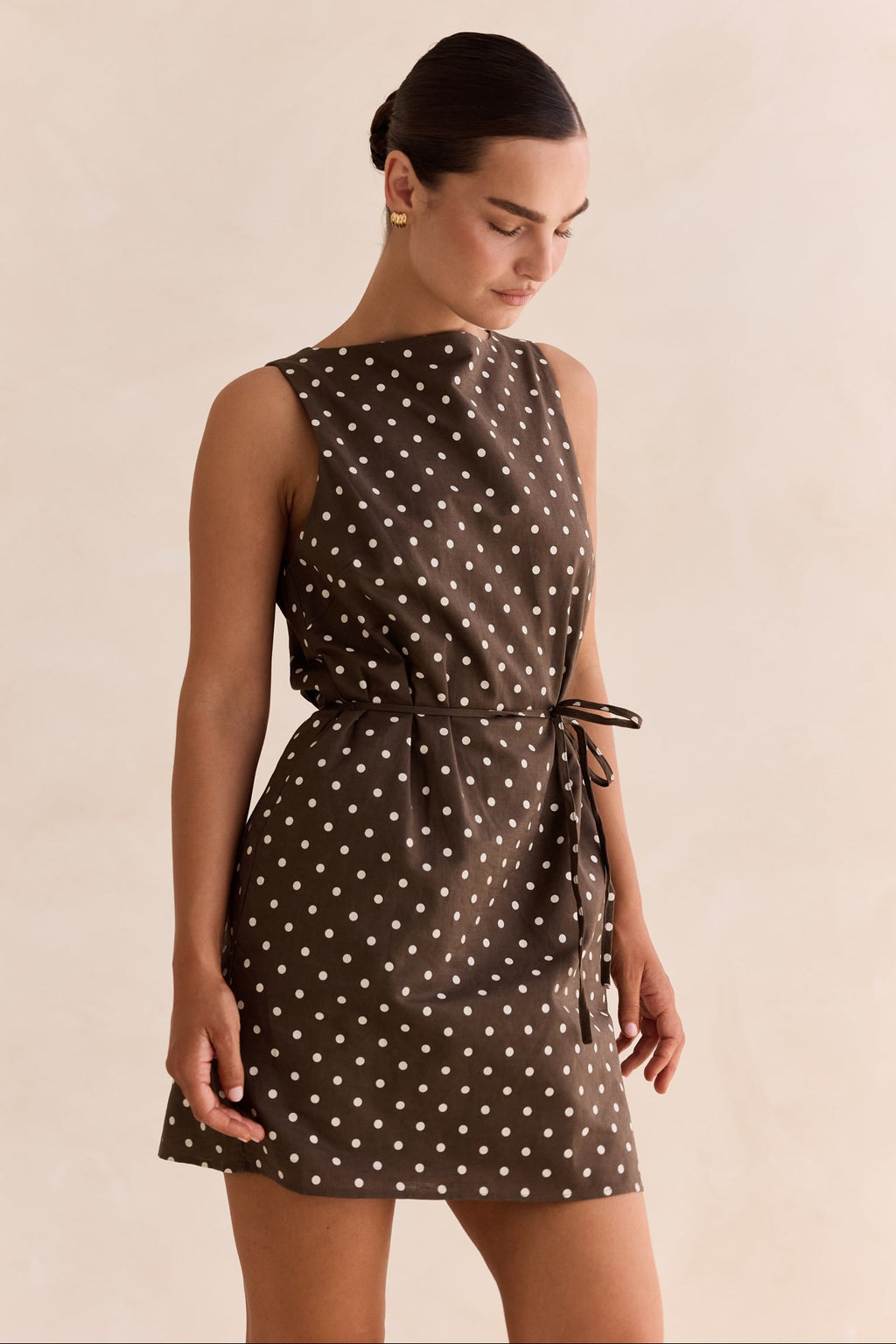 Dune Mini Dress (Chocolate)