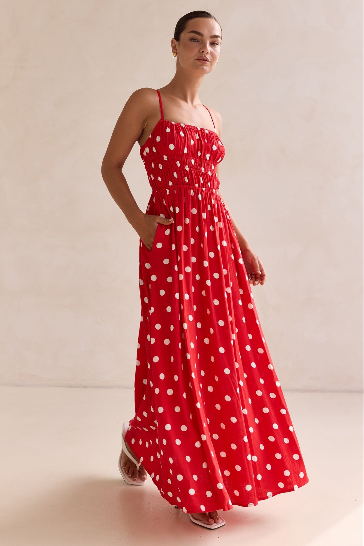 Clarissa Maxi Dress (Red)