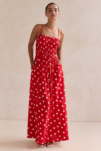 Clarissa Maxi Dress (Red)