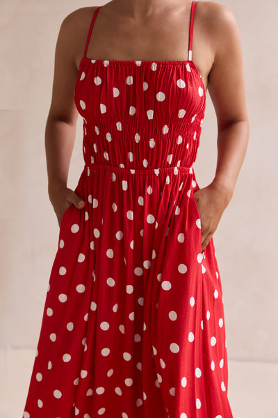 Clarissa Maxi Dress (Red)