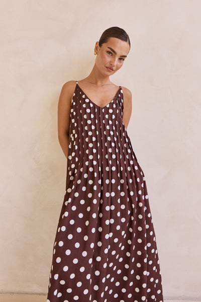 Conni Maxi Dress (Chocolate)