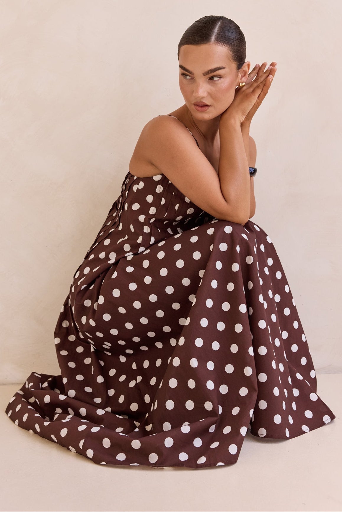 Conni Maxi Dress (Chocolate)