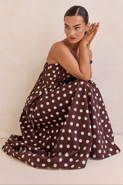 Conni Maxi Dress (Chocolate)