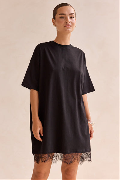 Edith Mini Dress (Black)