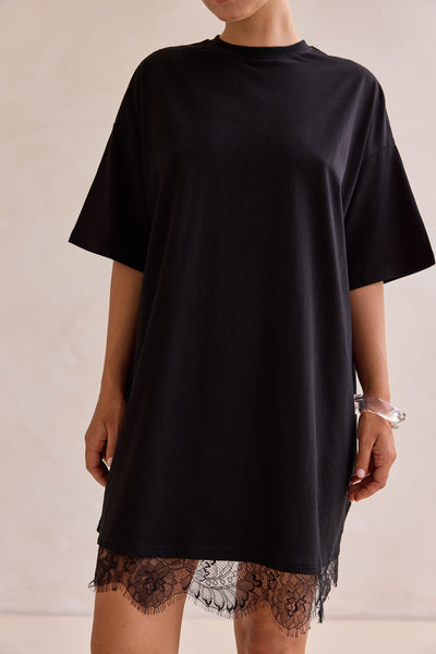 Edith Mini Dress (Black)