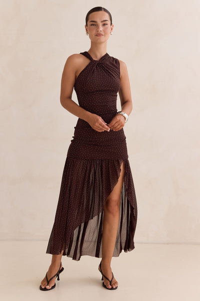 Sharna Maxi Dress (Chocolate)