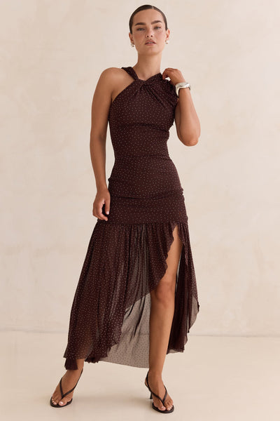 Sharna Maxi Dress (Chocolate)