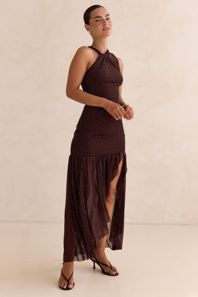 Sharna Maxi Dress (Chocolate)