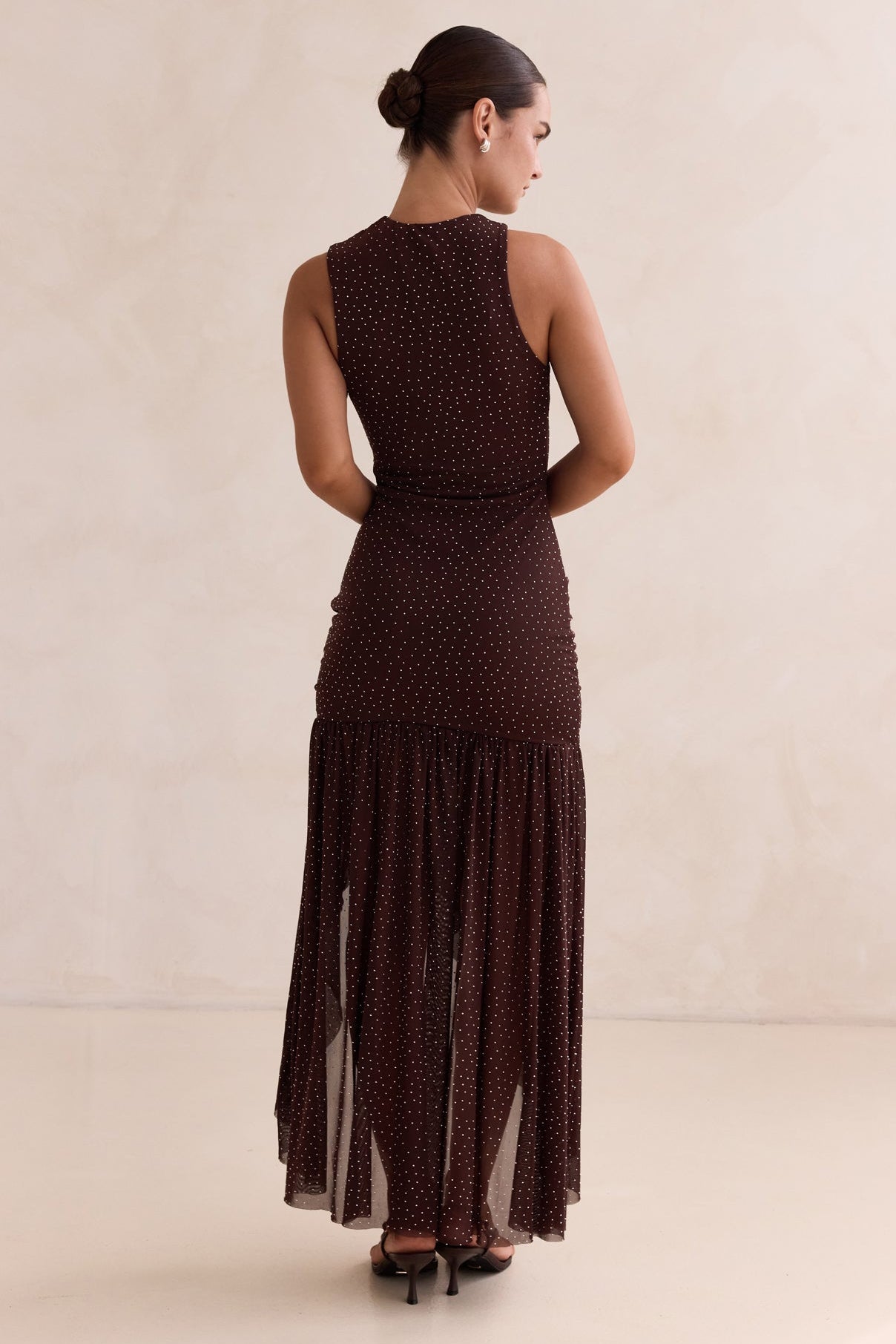 Sharna Maxi Dress (Chocolate)