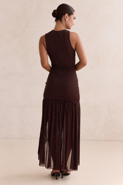 Sharna Maxi Dress (Chocolate)