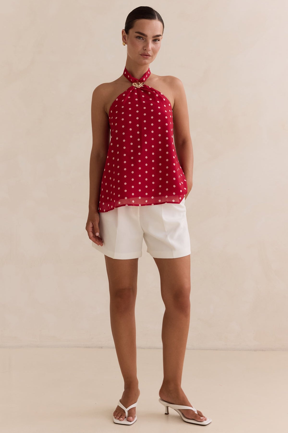 Gabbi Polka Top (Red)