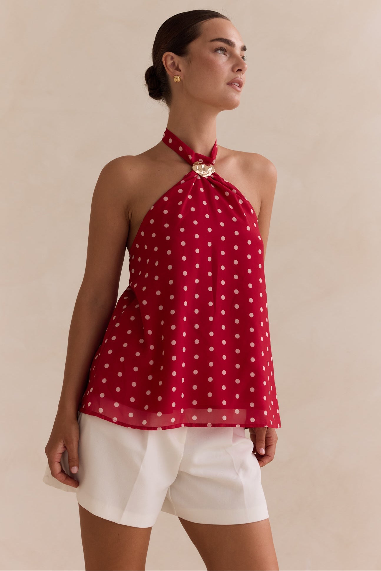 Gabbi Polka Top (Red)