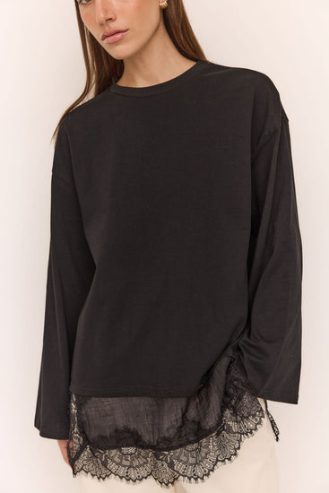 Remi Lace Top (Black)