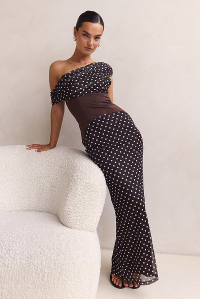 Rochelle Maxi Dress (Chocolate)