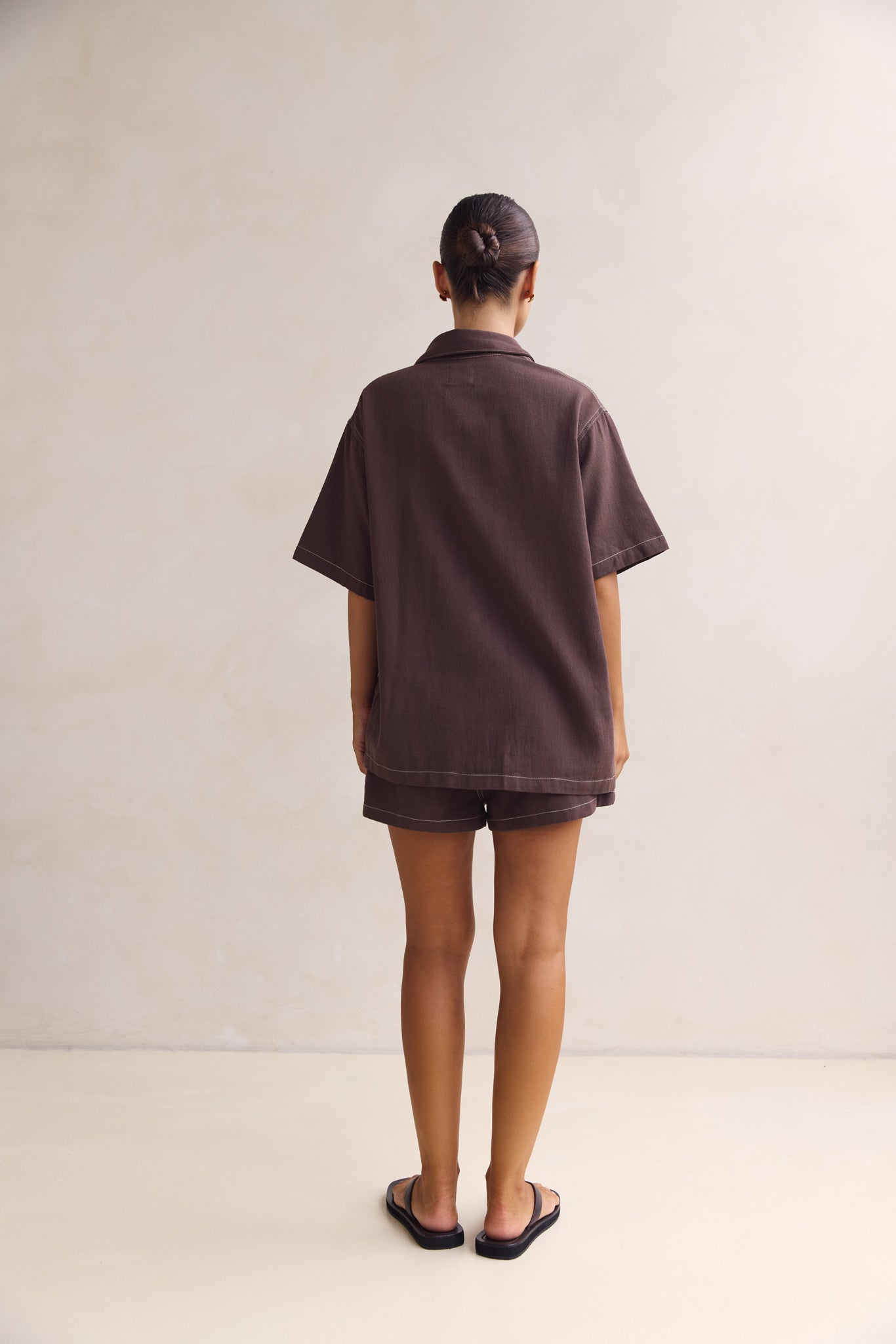 Sia Denim Set (Chocolate)