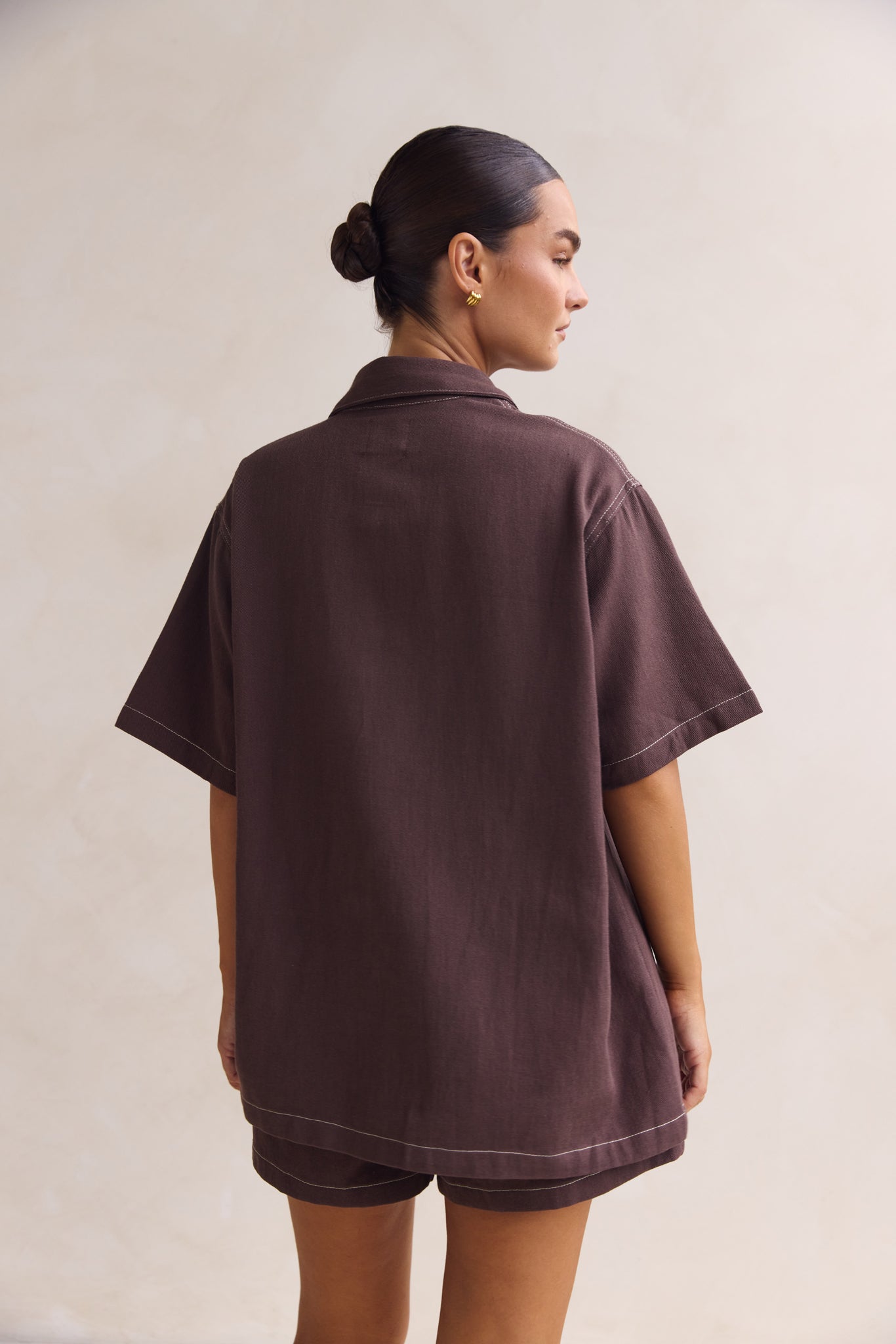 Sia Denim Set (Chocolate)