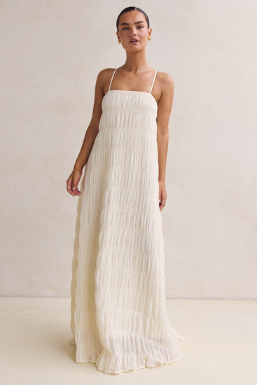 Alina Maxi Dress (Cream)