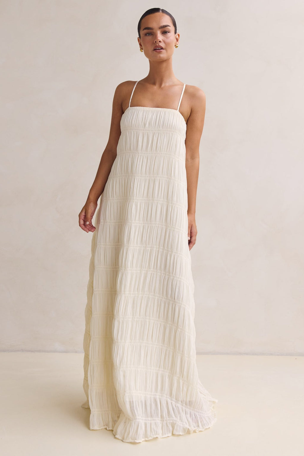 Alina Maxi Dress (Cream)