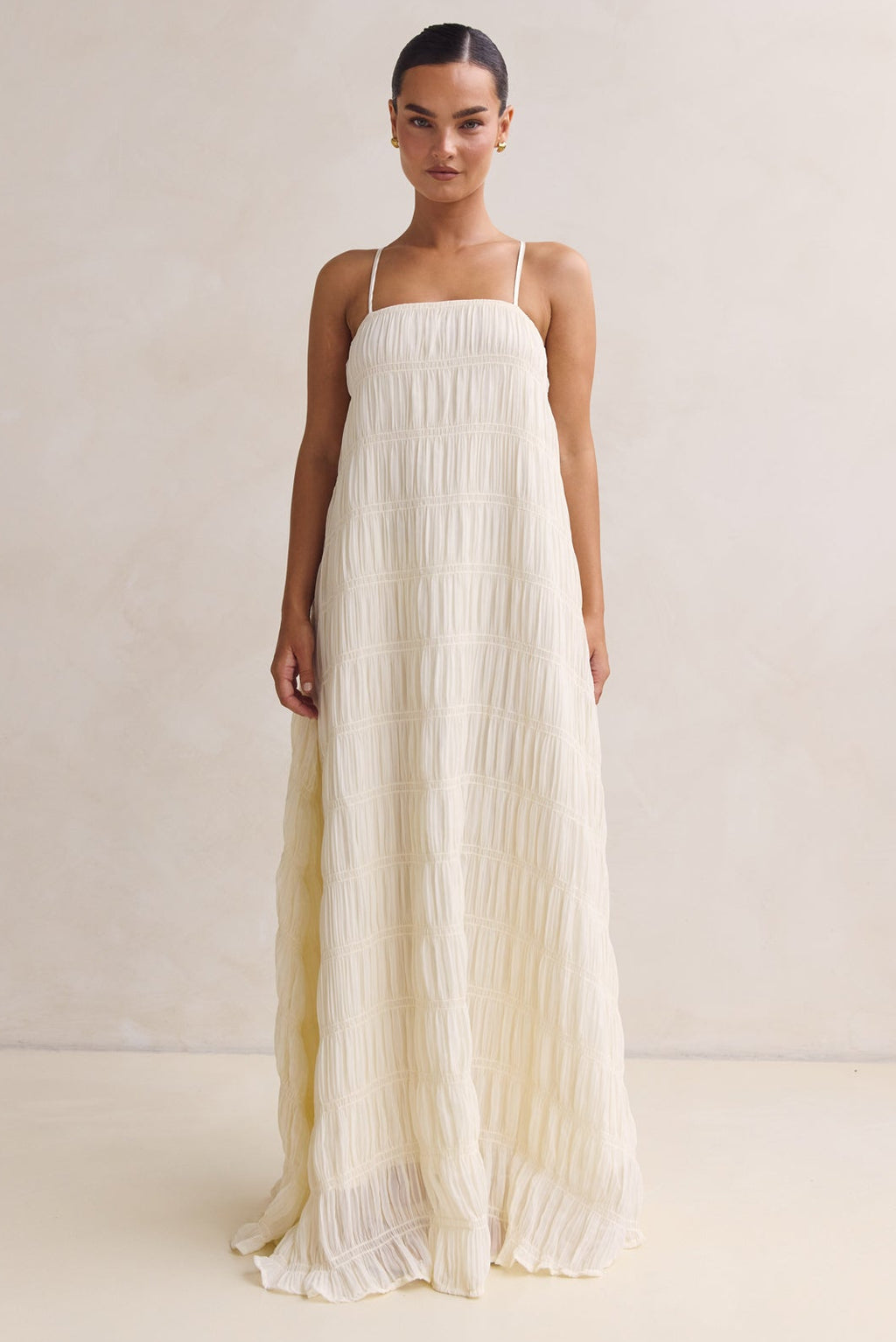 Alina Maxi Dress (Cream)
