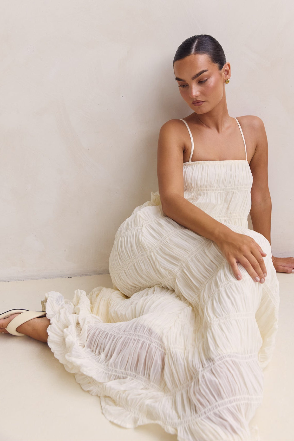 Alina Maxi Dress (Cream)