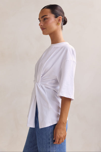 Zaira Knot Tee (White)