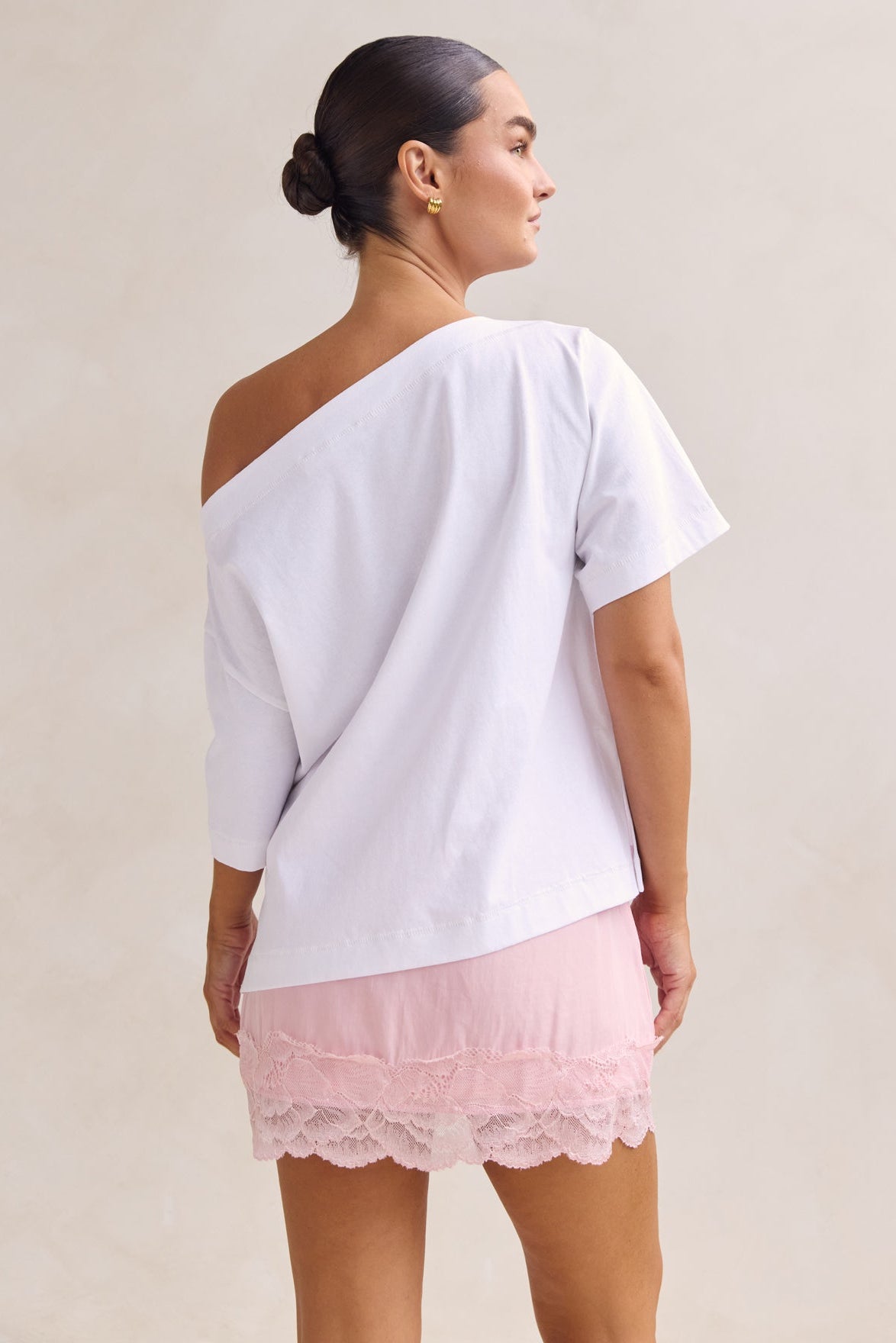 Leia Lace Mini Skirt (Pink)