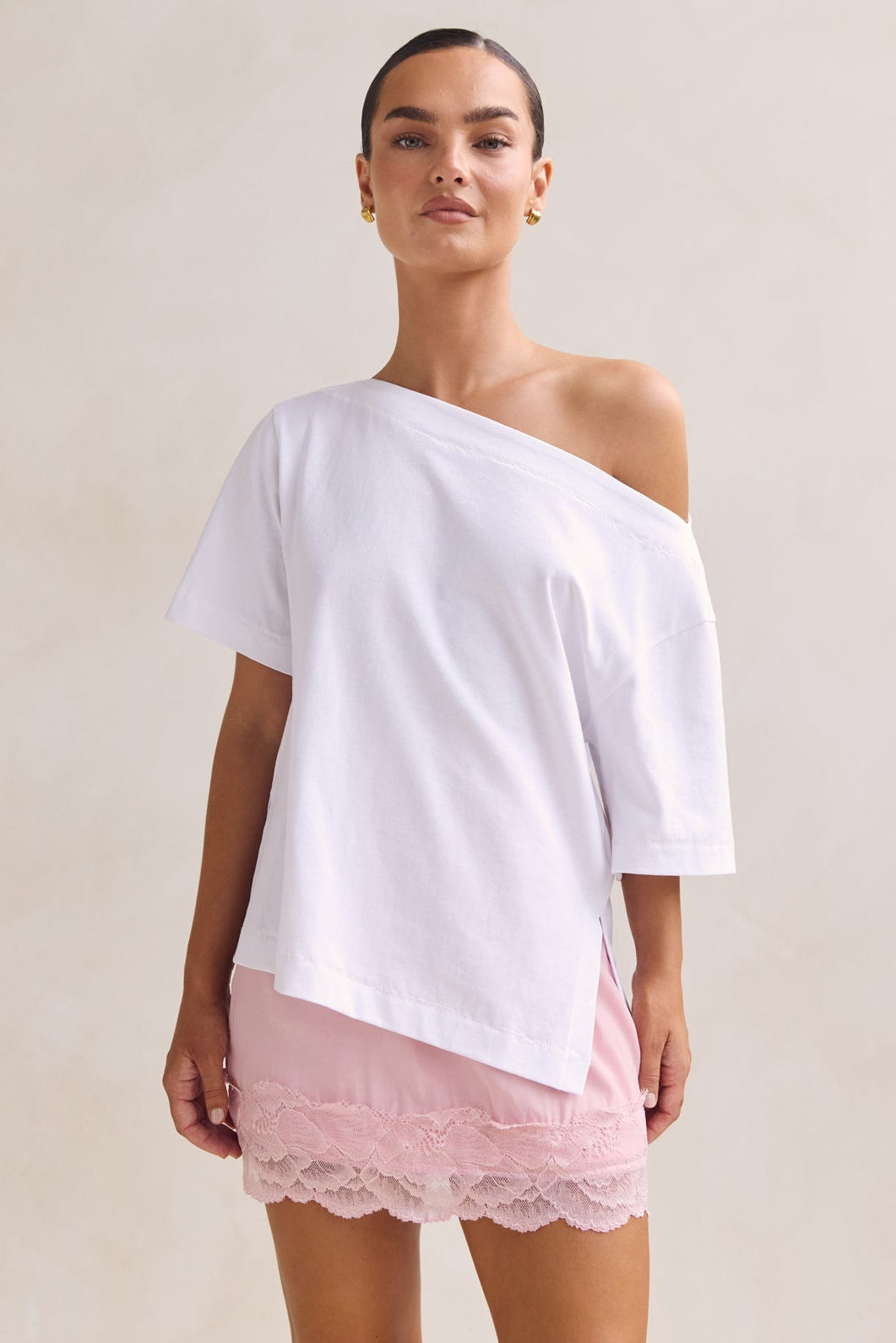 Leia Lace Mini Skirt (Pink)