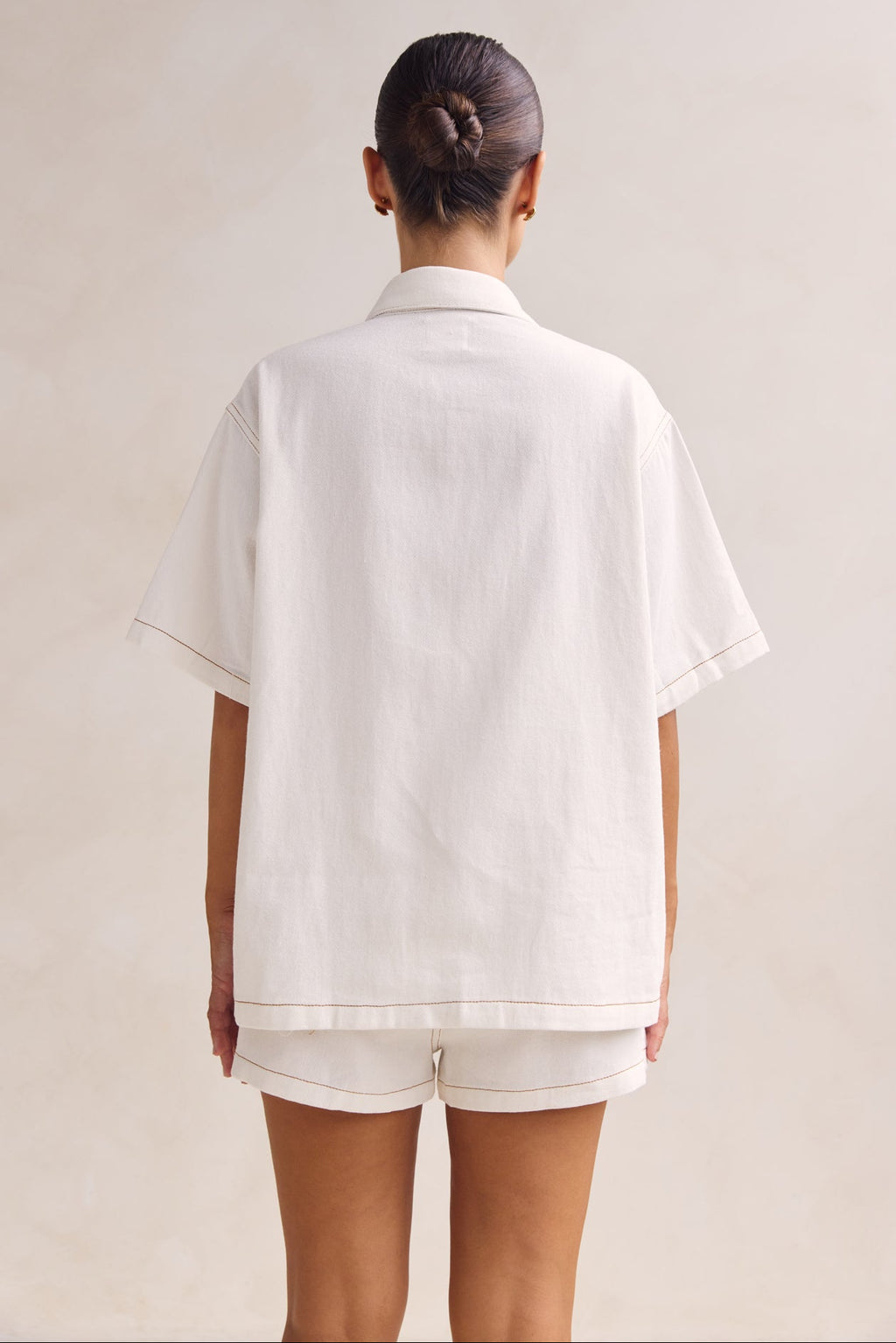 Sia Denim Set (Cream)