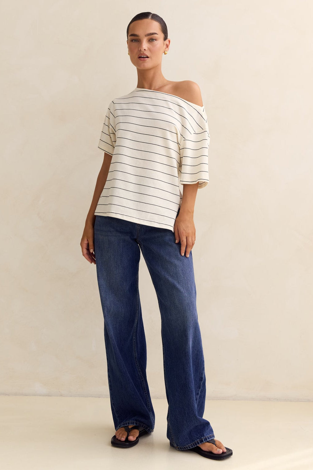 Finn Asym Tee (Cream)