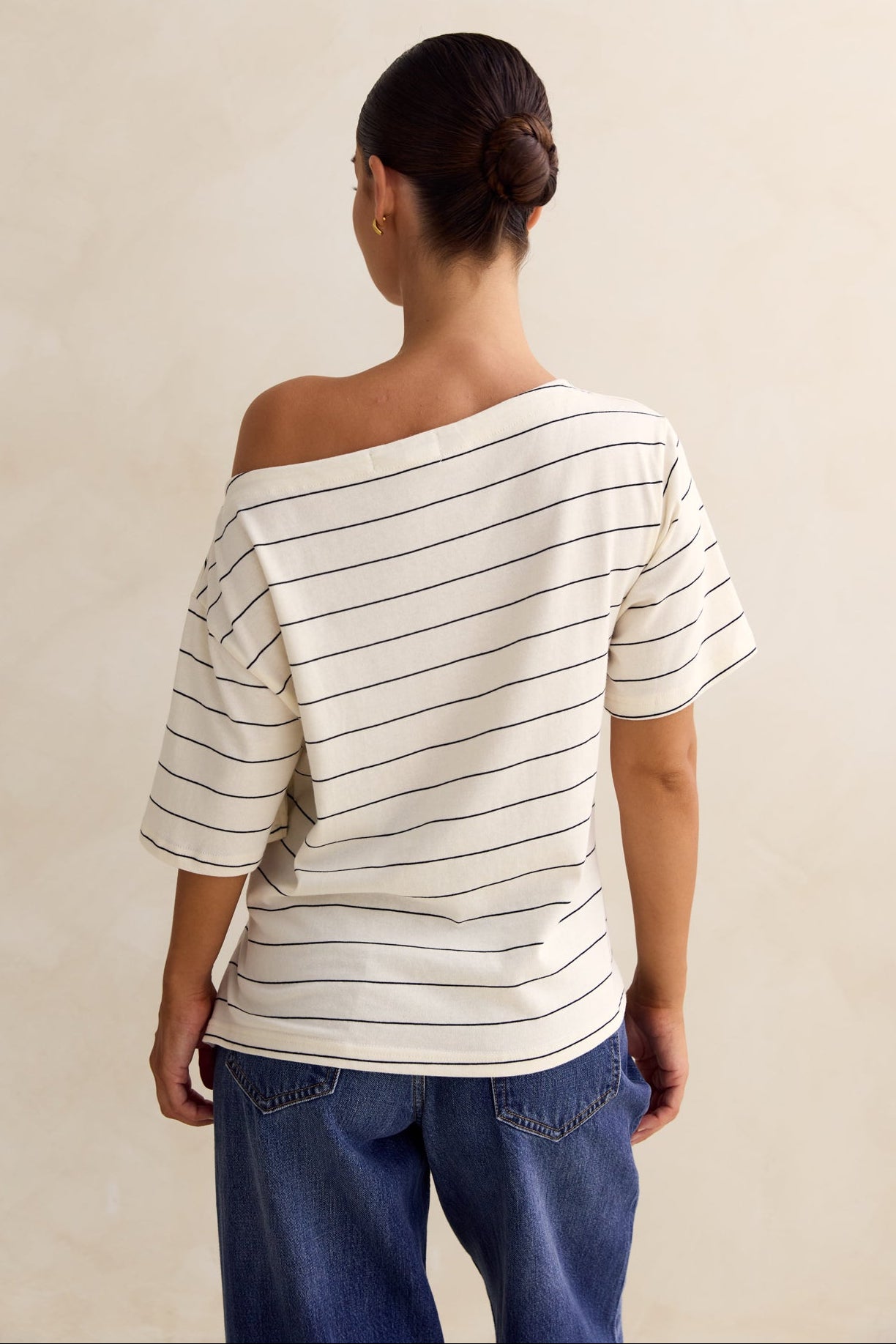 Finn Asym Tee (Cream)