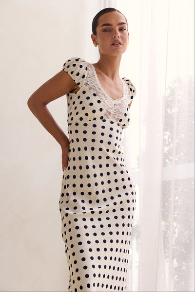 Jude Midi Dress (Cream)