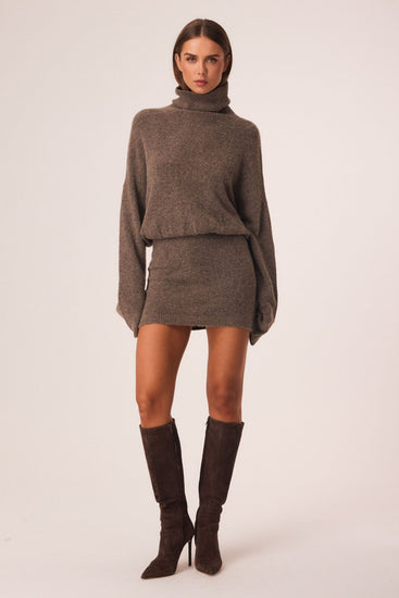 Marlowe Knit Mini Dress (Ash)