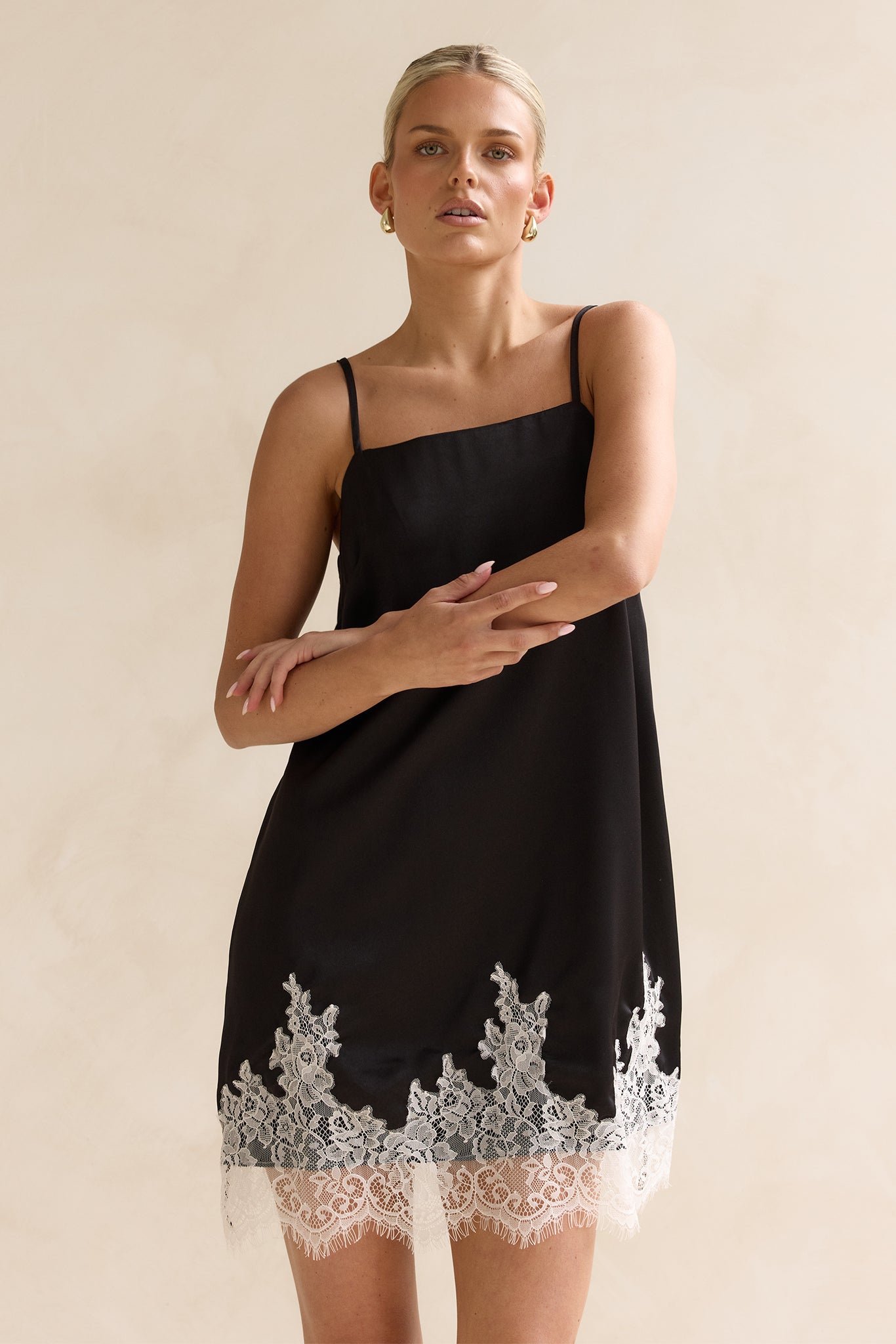 Melissa Mini Dress (Black)