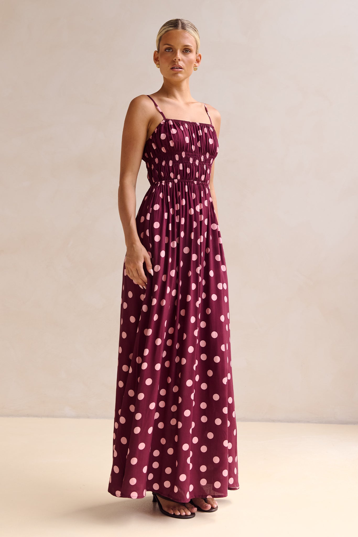 Clarissa Maxi Dress (Wine)
