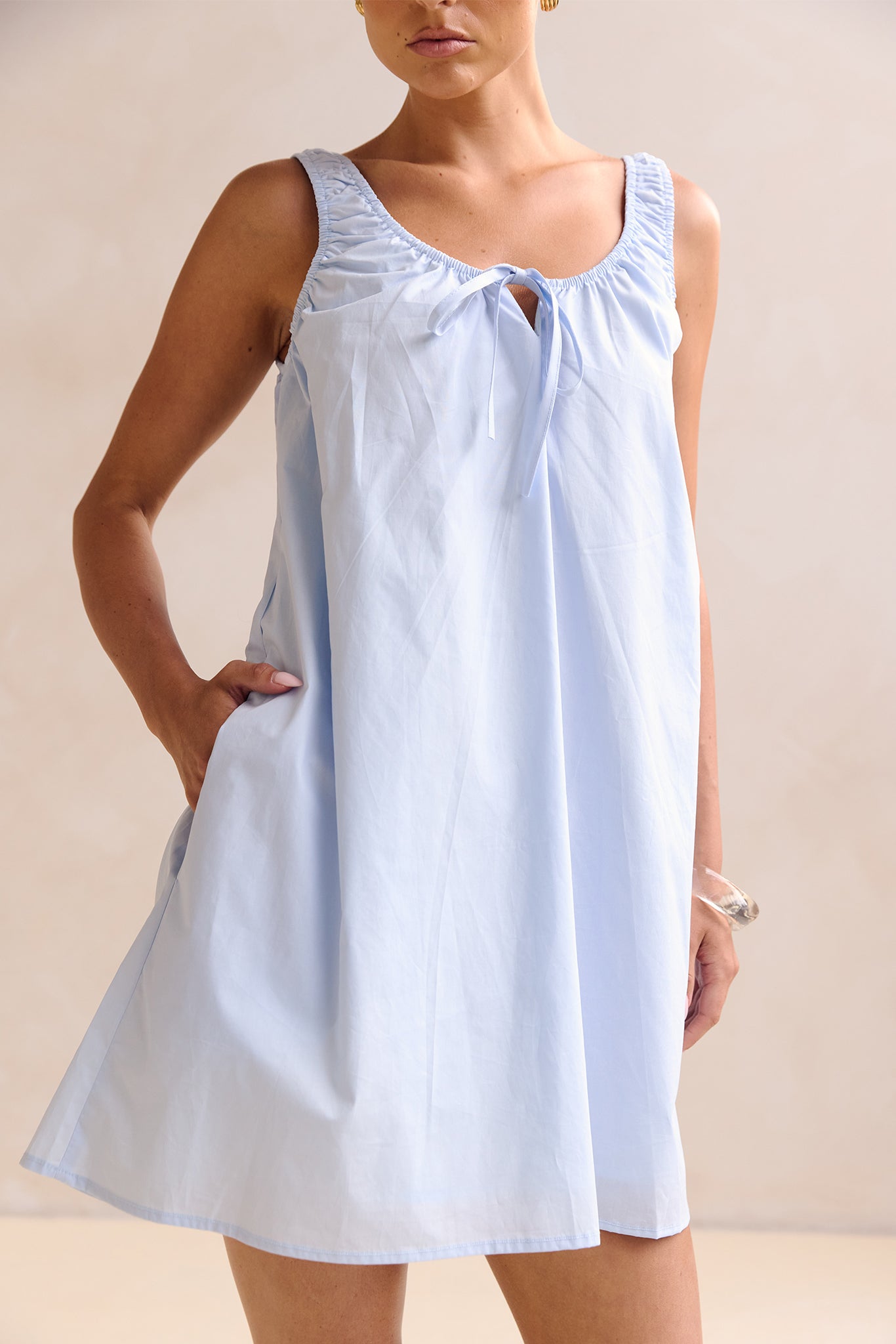 Hana Mini Dress (Blue)