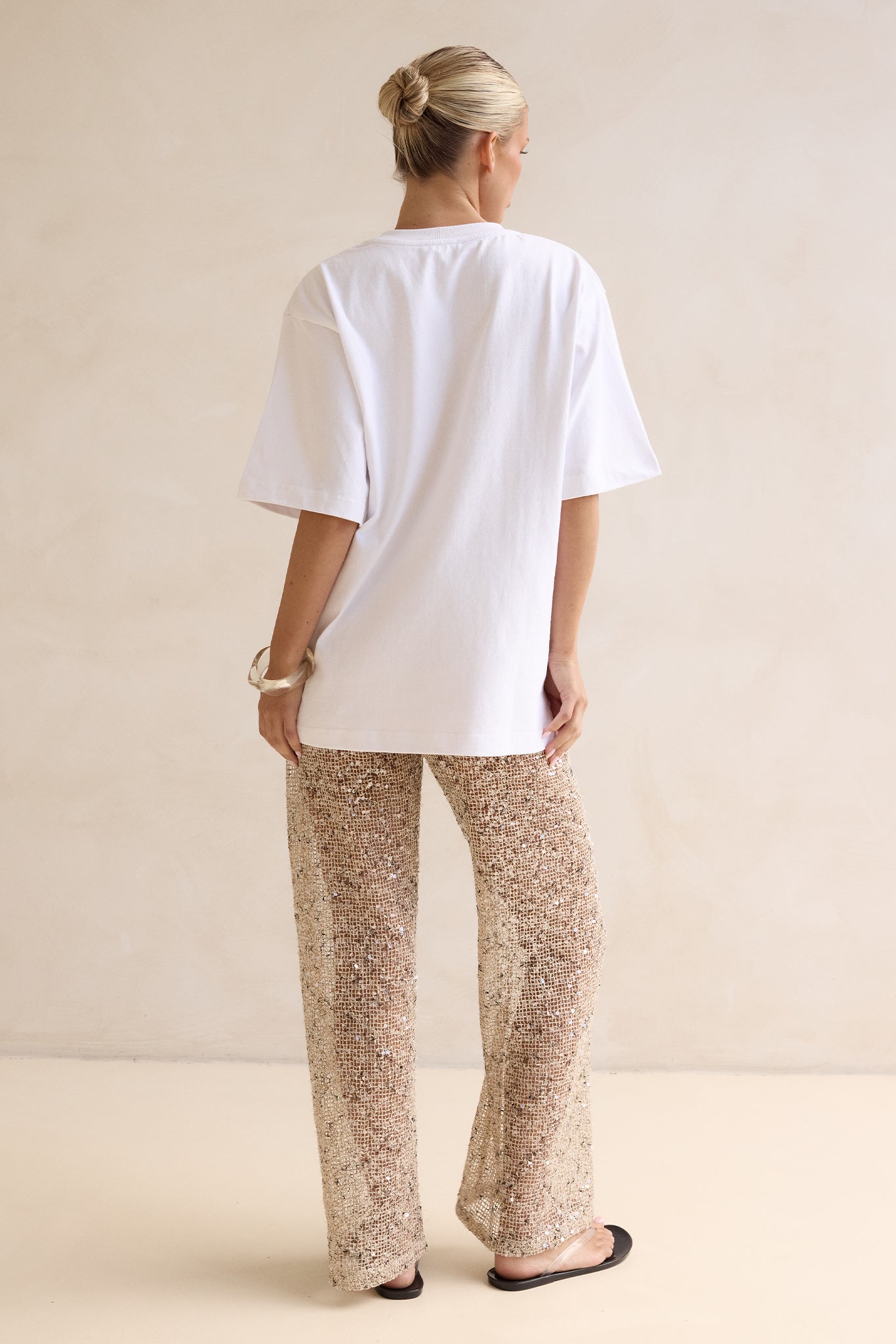 Edela Sequin Pant (Beige)