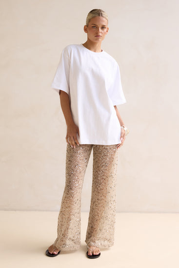 Edela Sequin Pant (Beige)