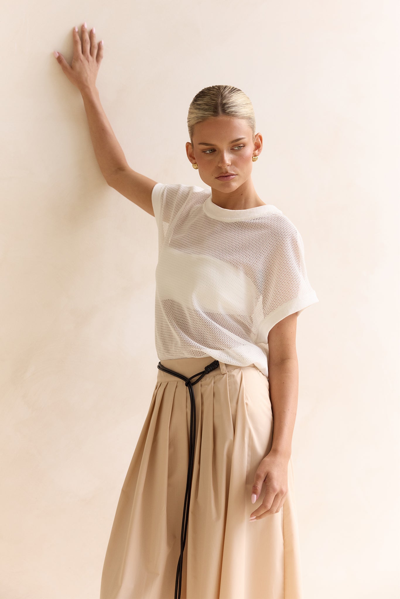 Avalon Mesh Tee (White)