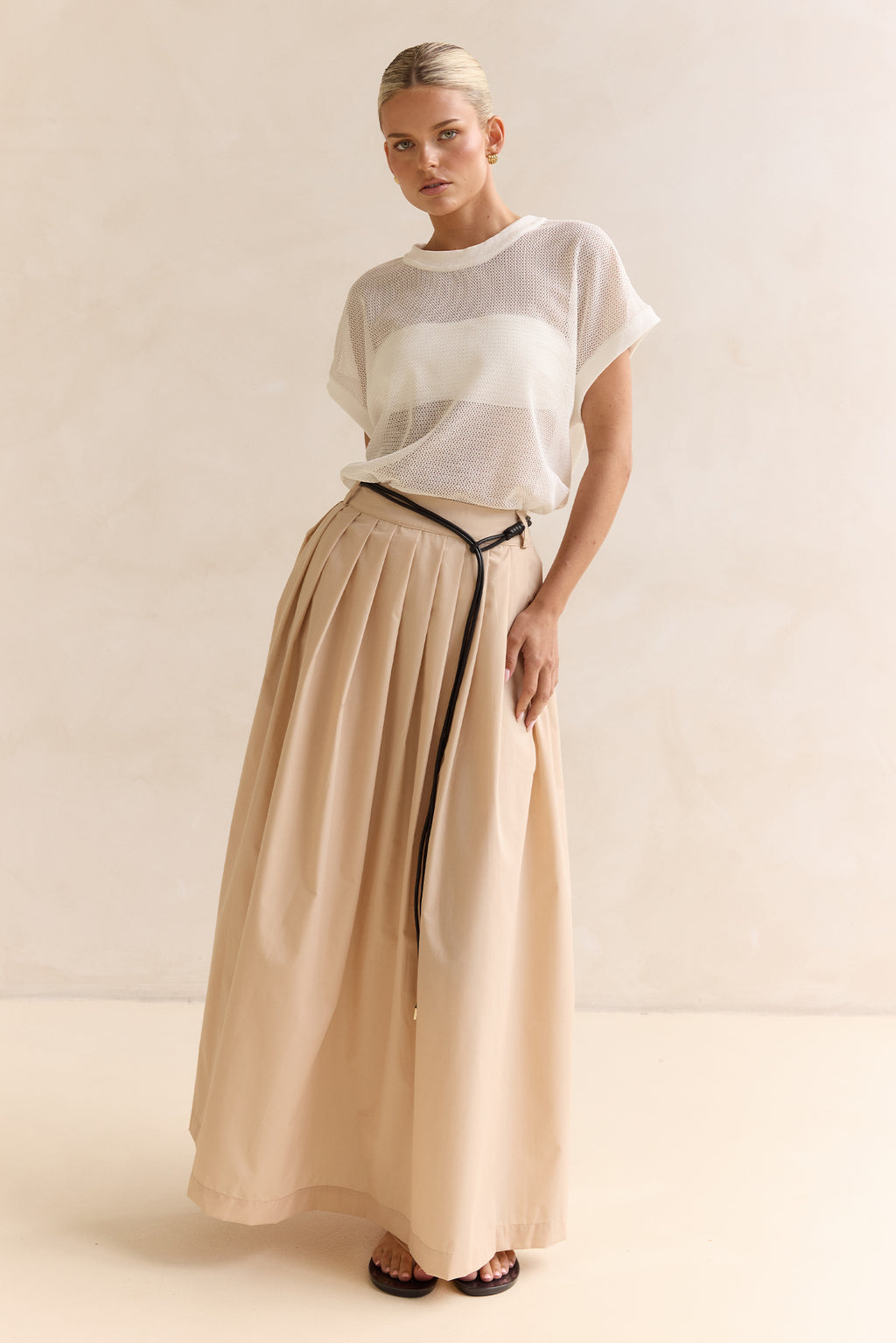 Avalon Mesh Tee (White)