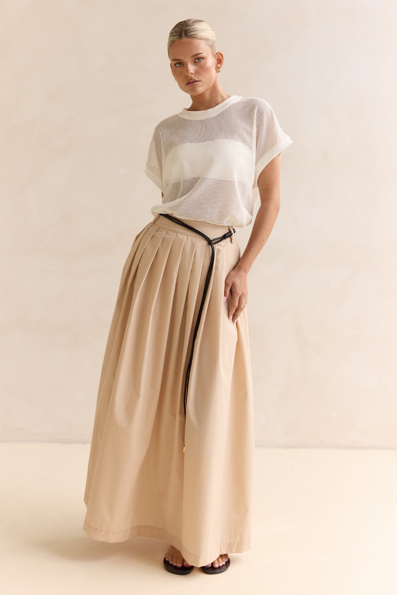 Avalon Mesh Tee (White)