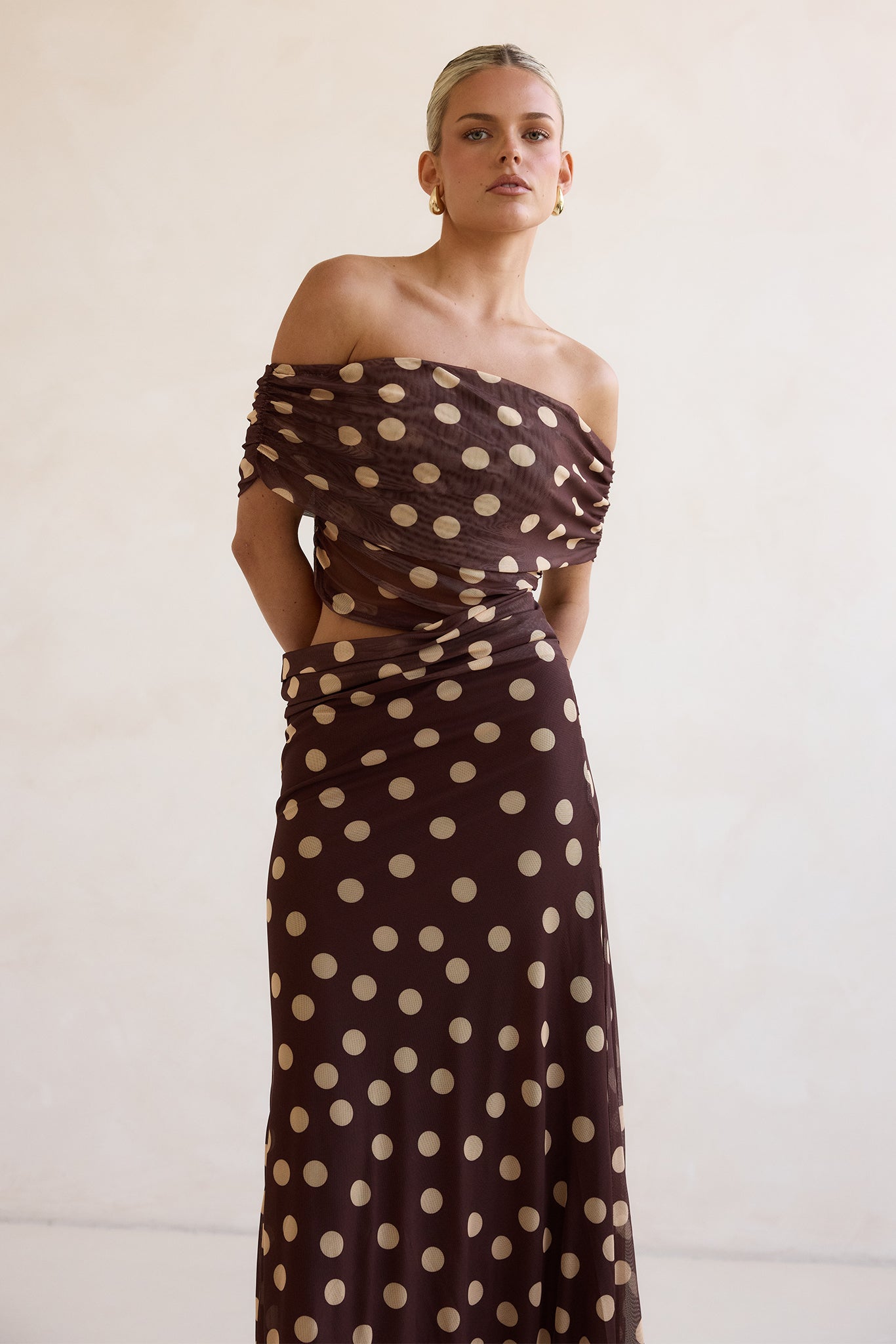 Arlette Maxi Dress (Chocolate)